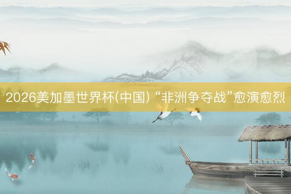 2026美加墨世界杯(中国) “非洲争夺战”愈演愈烈