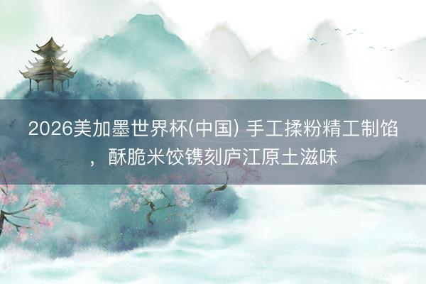2026美加墨世界杯(中国) 手工揉粉精工制馅，酥脆米饺镌刻庐江原土滋味