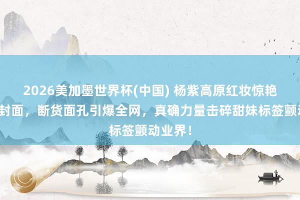 2026美加墨世界杯(中国) 杨紫高原红妆惊艳国际双封面，断货面孔引爆全网，真确力量击碎甜妹标签颤动业界！